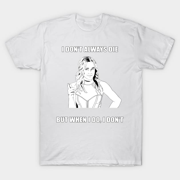 Sara Lance - Caity Lotz T-Shirt by RotemChan